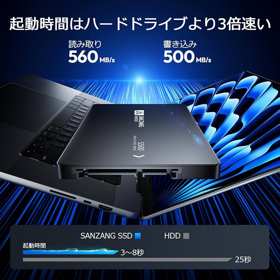 Amazon | SAN ZANG MASTER SSD 2TB SATA3.0 2.5インチ 3D NAND